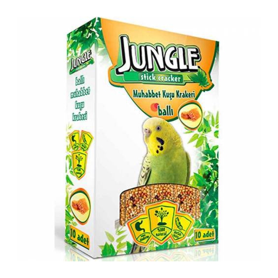 Jungle Muhabbet Kuşu Ballı Kraker 10'lu