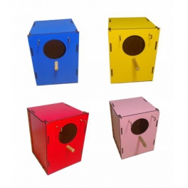 Girist Pet Muhabbet Kuşu Renkli Yuvalık 18,5x14x14 cm