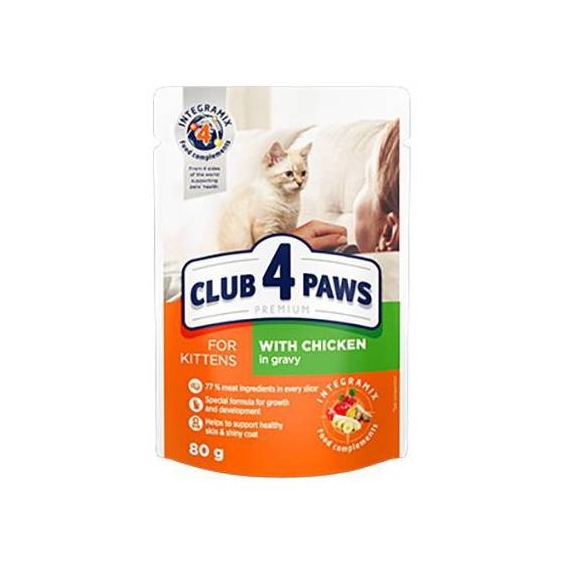 Club4Paws Karışık Çeşit Premium Pouch Kedi Maması 100 Gr