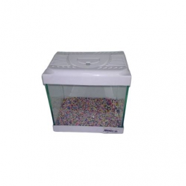 Girist Beyaz Renkli Mini Akvaryum 23x20x14,5 Cm