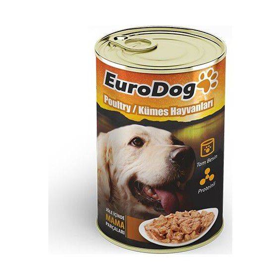 EuroDog Food Plus Tavuklu Köpek Konservesi 415 Gr