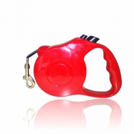 Girist Pet SJ-188 Otomatik Şerit Köpek Gezdirme Tasması Kırmızı 5 MT 15 KG